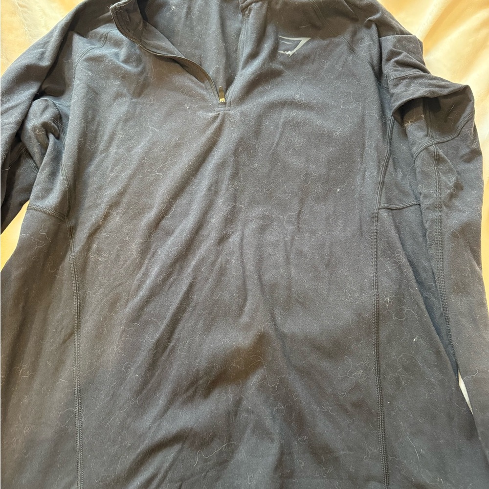 Gymshark Black Zip Up Sweater